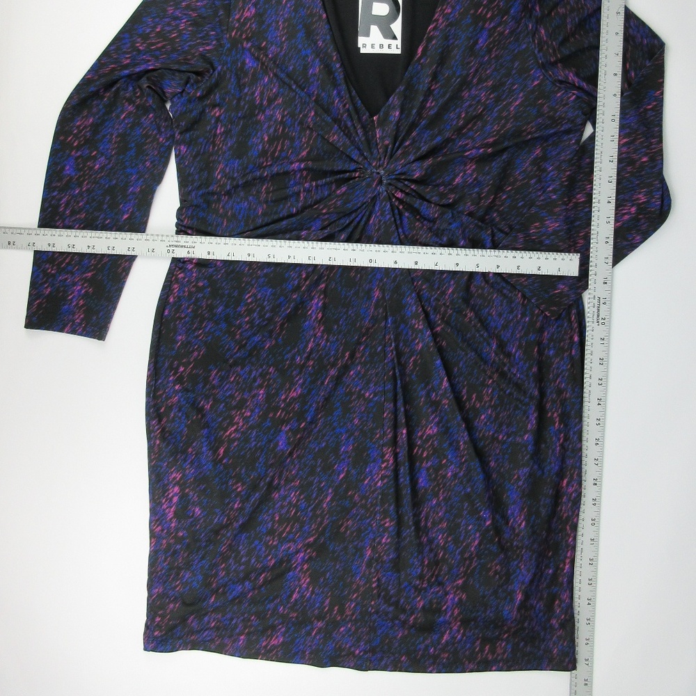 Chic Long Sleeve Purple Dress - Picture 6 of 7